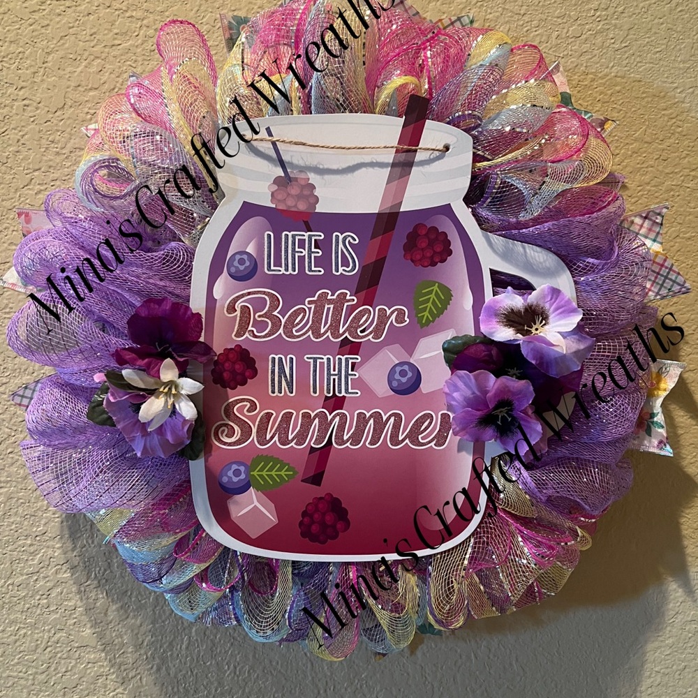 Purple Summer Wreath